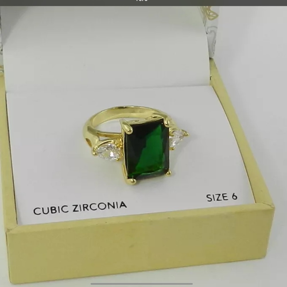 Charter Club Gold Emerald Ring